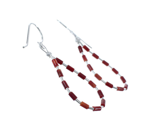 Man Made Oyster Shell Liquid Sterling Silver Hook Dangle Earrings JX126773